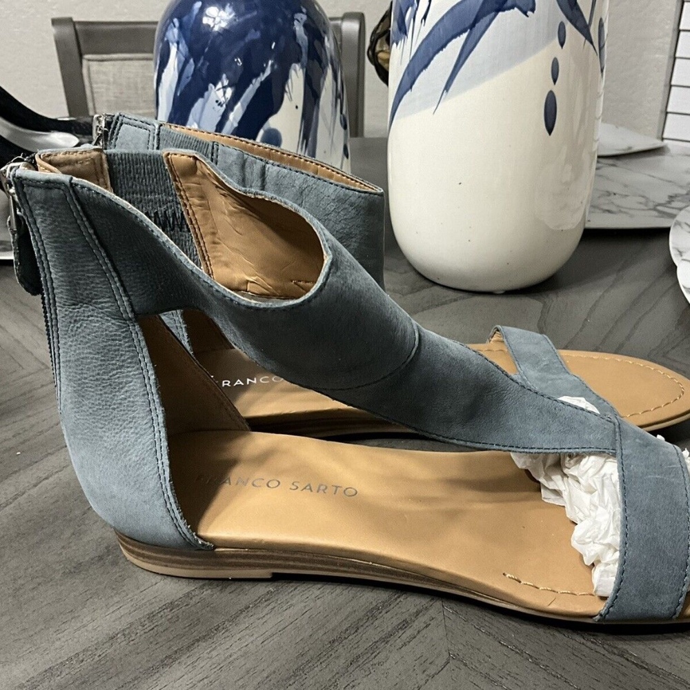 Franco Sarto Womens Sandals, Ocean Blue, Size 8M